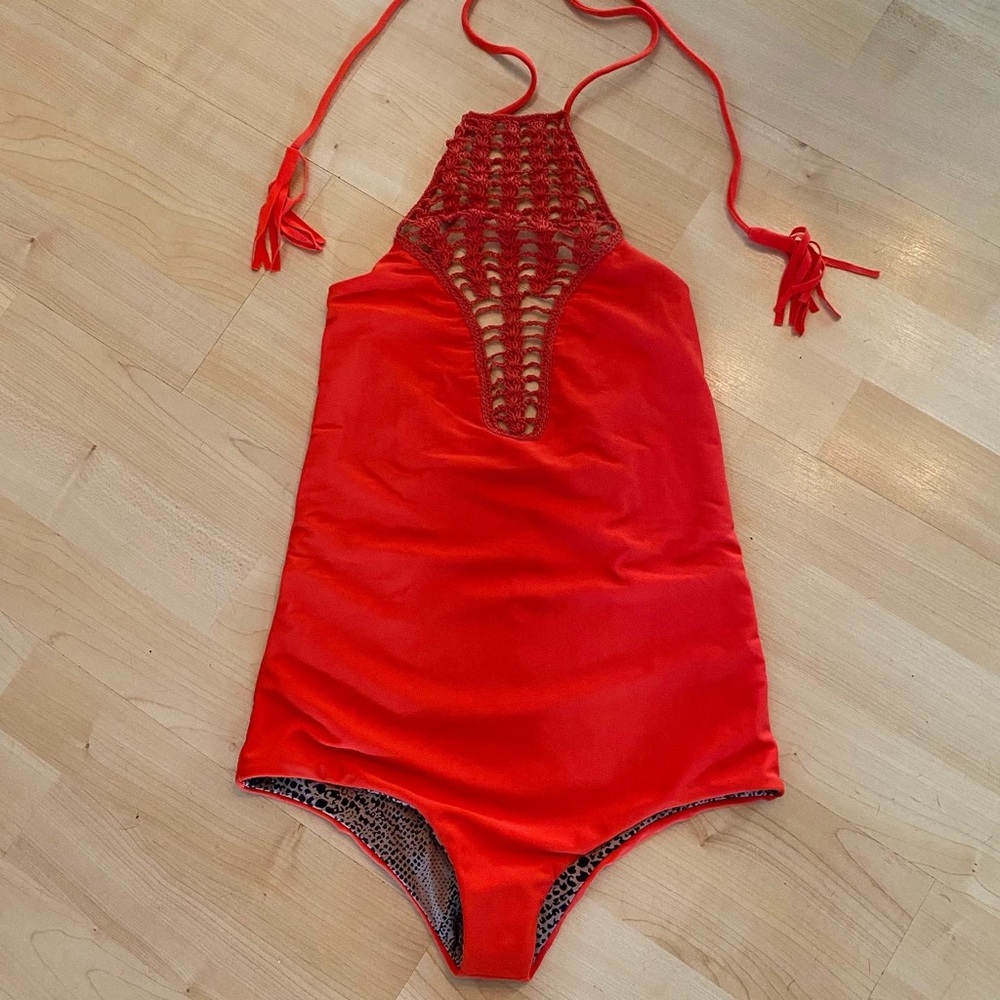 Acacia Teahupoo one piece swimsuit.